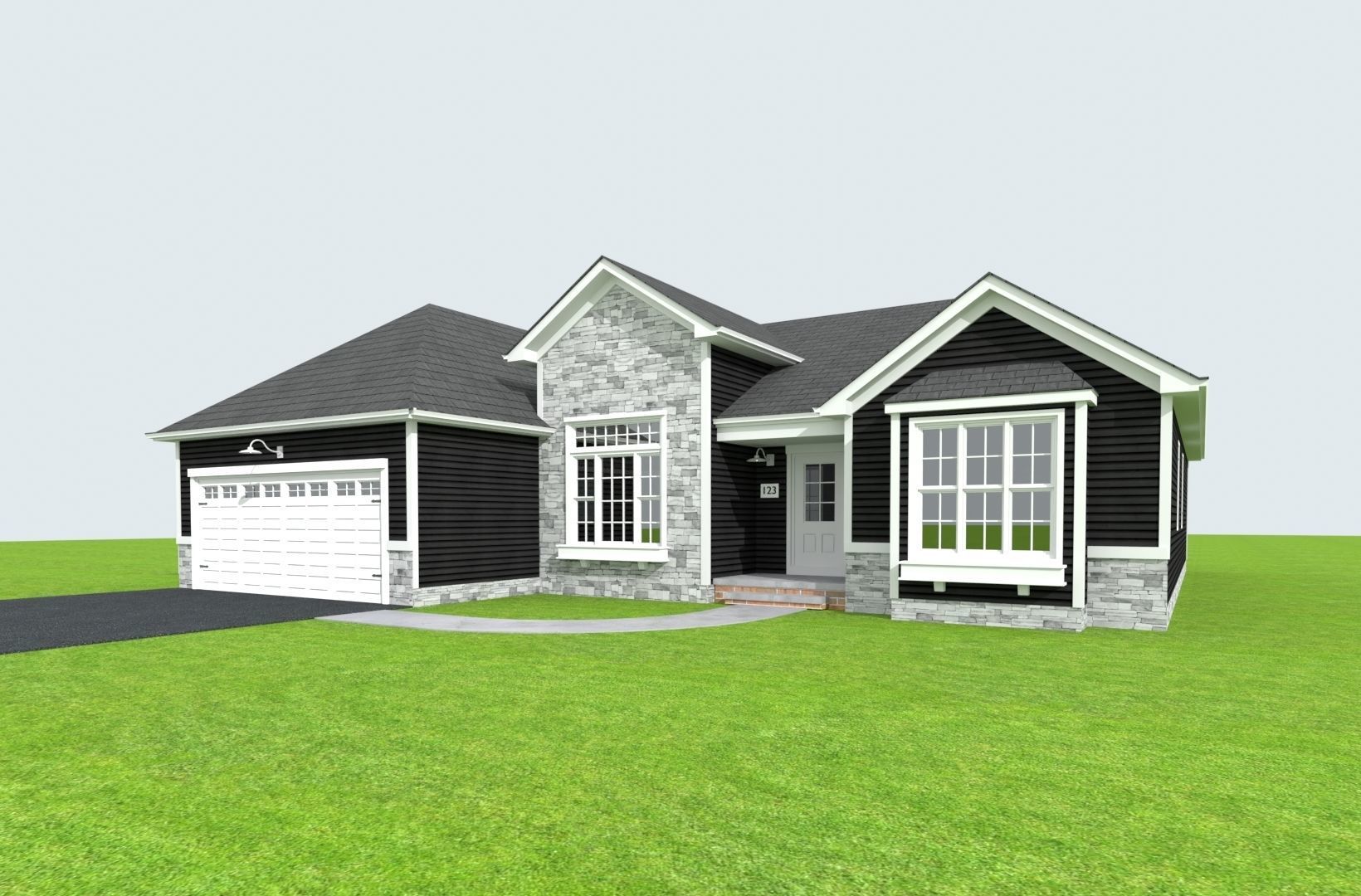 Cape Cod House 34 3D model_11