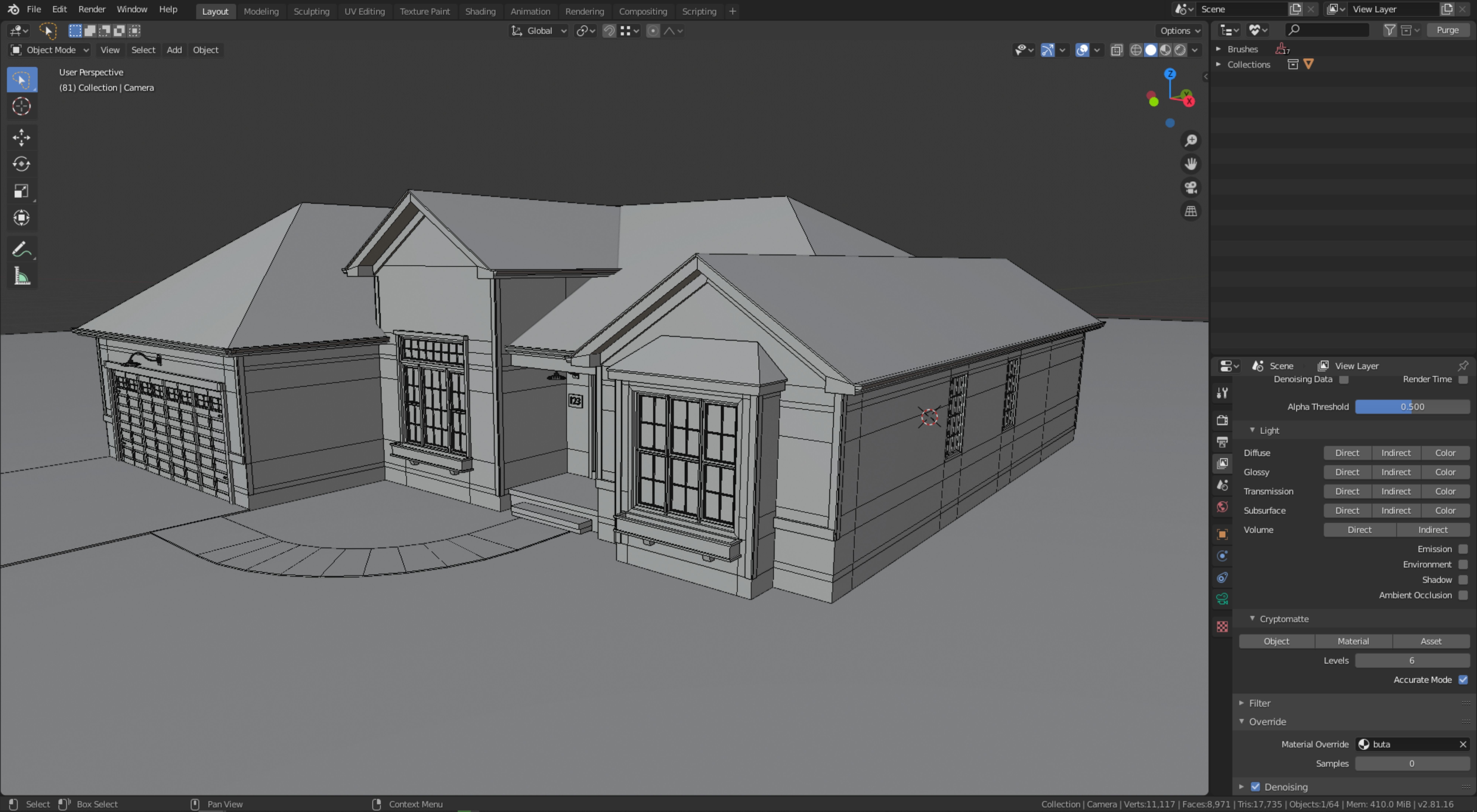 Cape Cod House 34 3D model_15