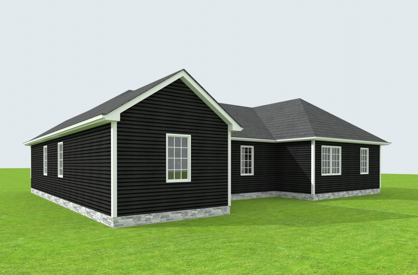 Cape Cod House 34 3D model_1
