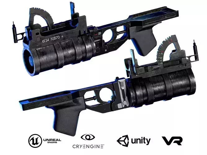 Grenade launcher GP-34 with VOG-25M Koster