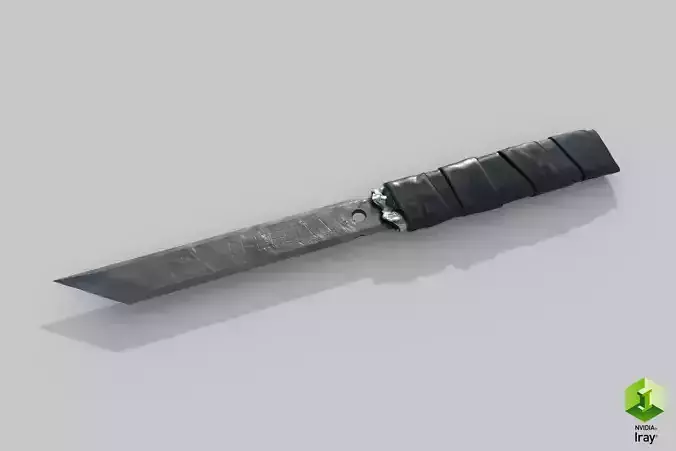 Prison Knife Low-poly 3D model