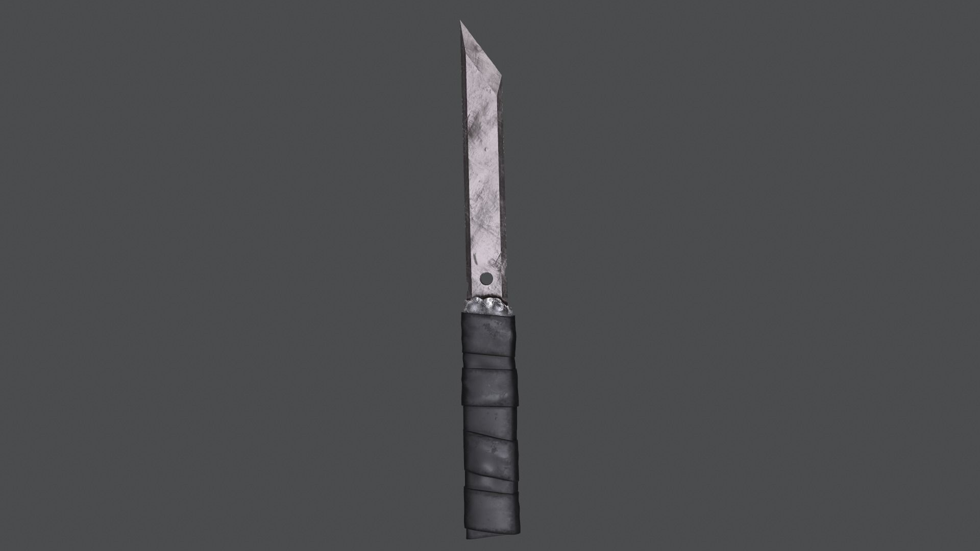 Prison Knife Low-poly 3D model_11