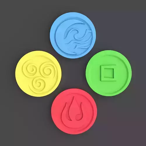 Avatar 4 Nation Board Game Piece 3D print model