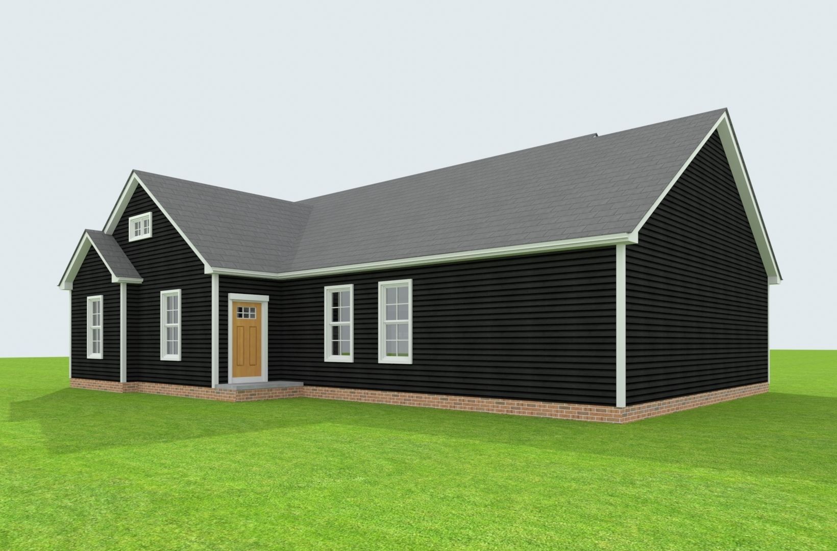 Cape Cod House 36 3D model_3