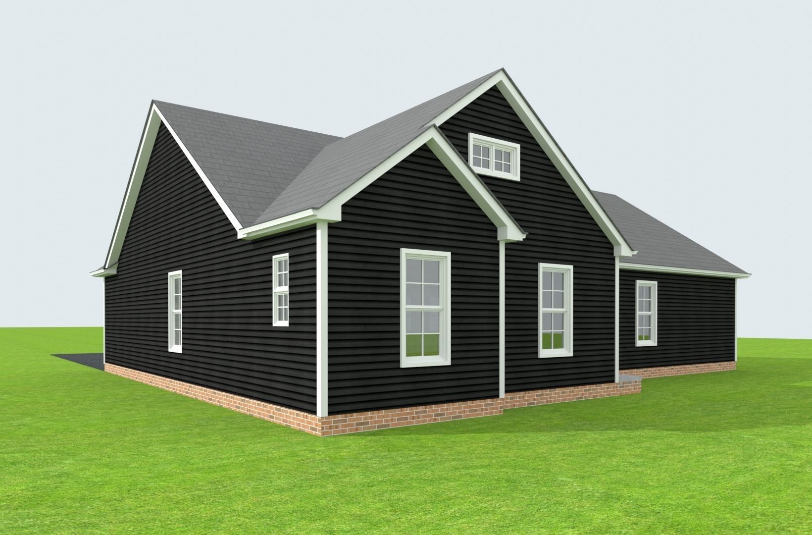 Cape Cod House 36 3D model_9