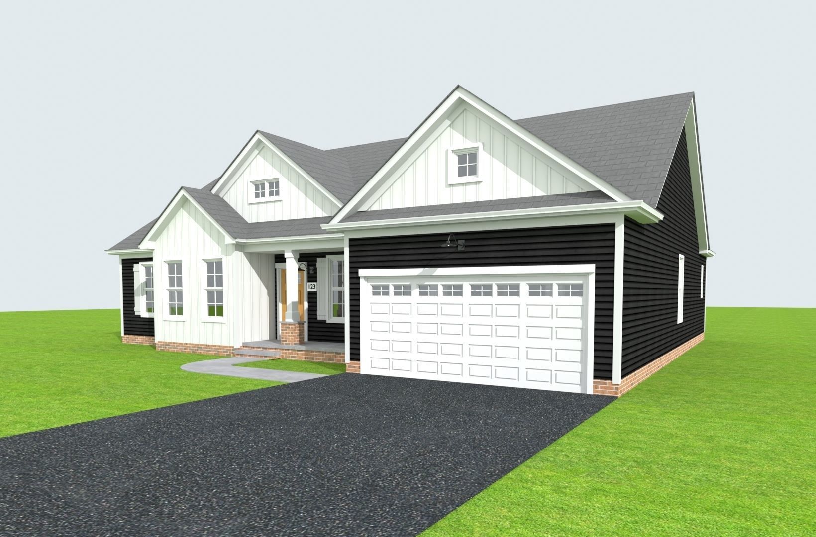 Cape Cod House 36 3D model_7