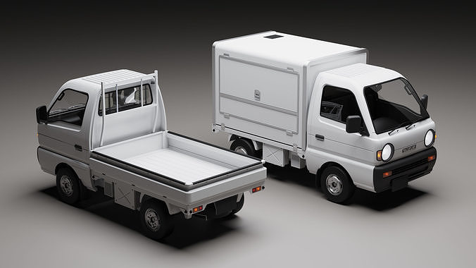 Suzuki Carry 1993 Kei Truck  3D model
