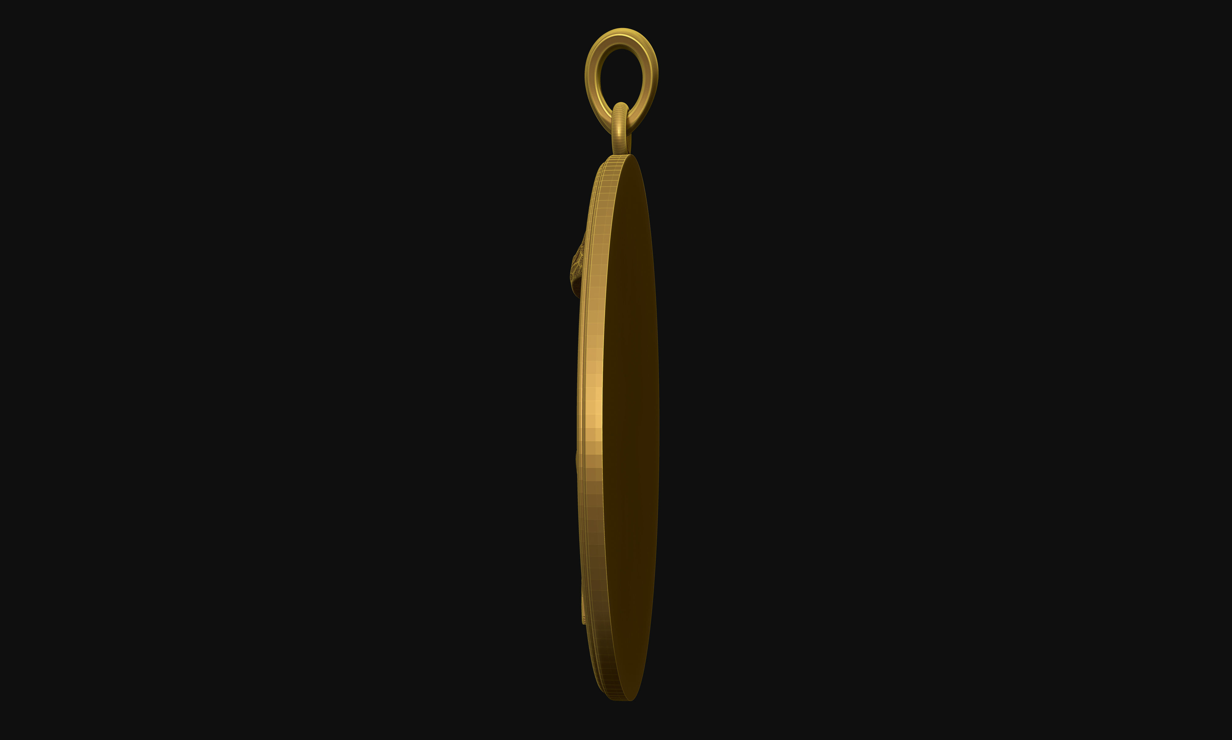 Hanuman Pendant 3D print model_15