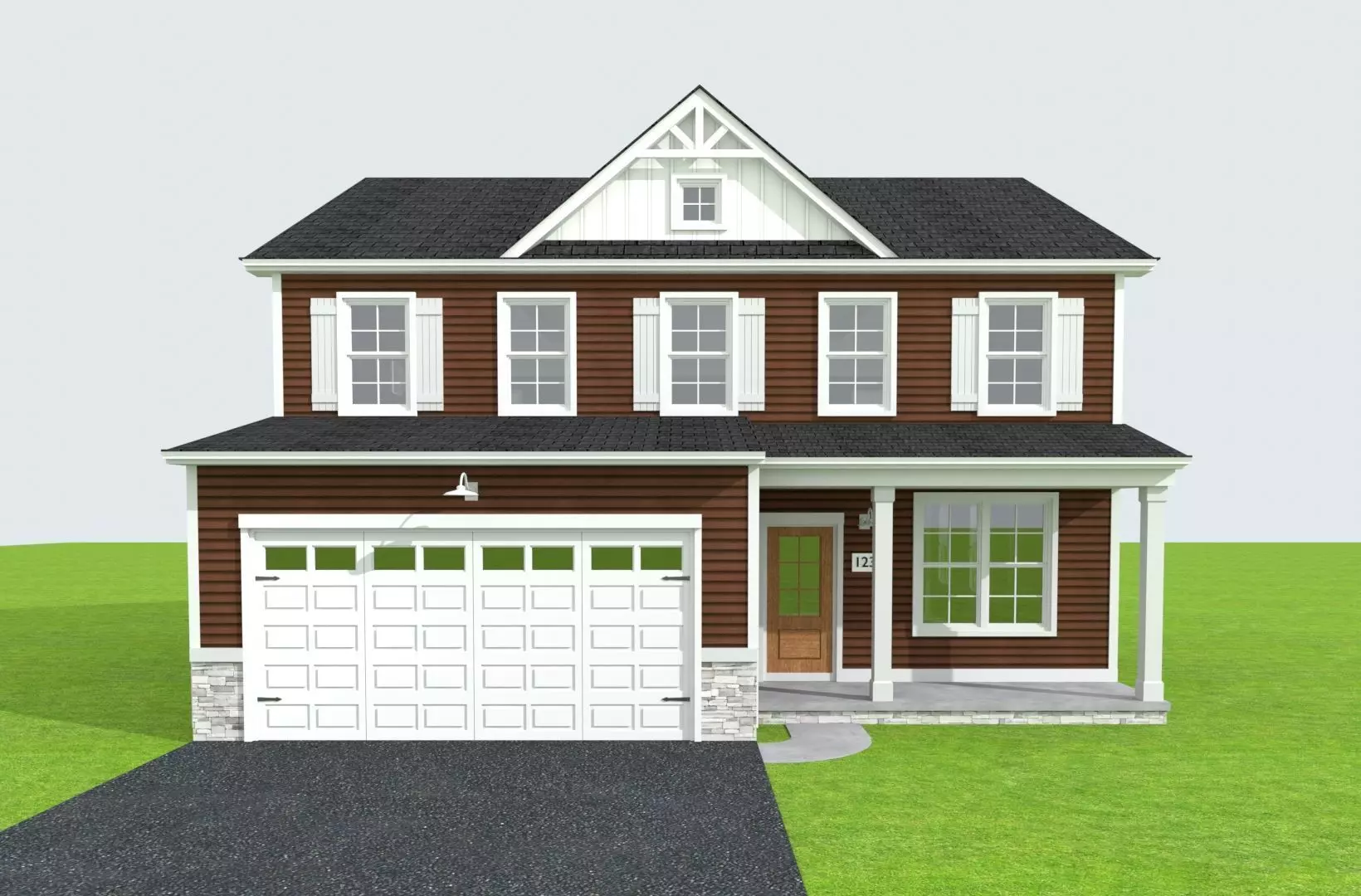 Cape Cod House 38 3D model_0
