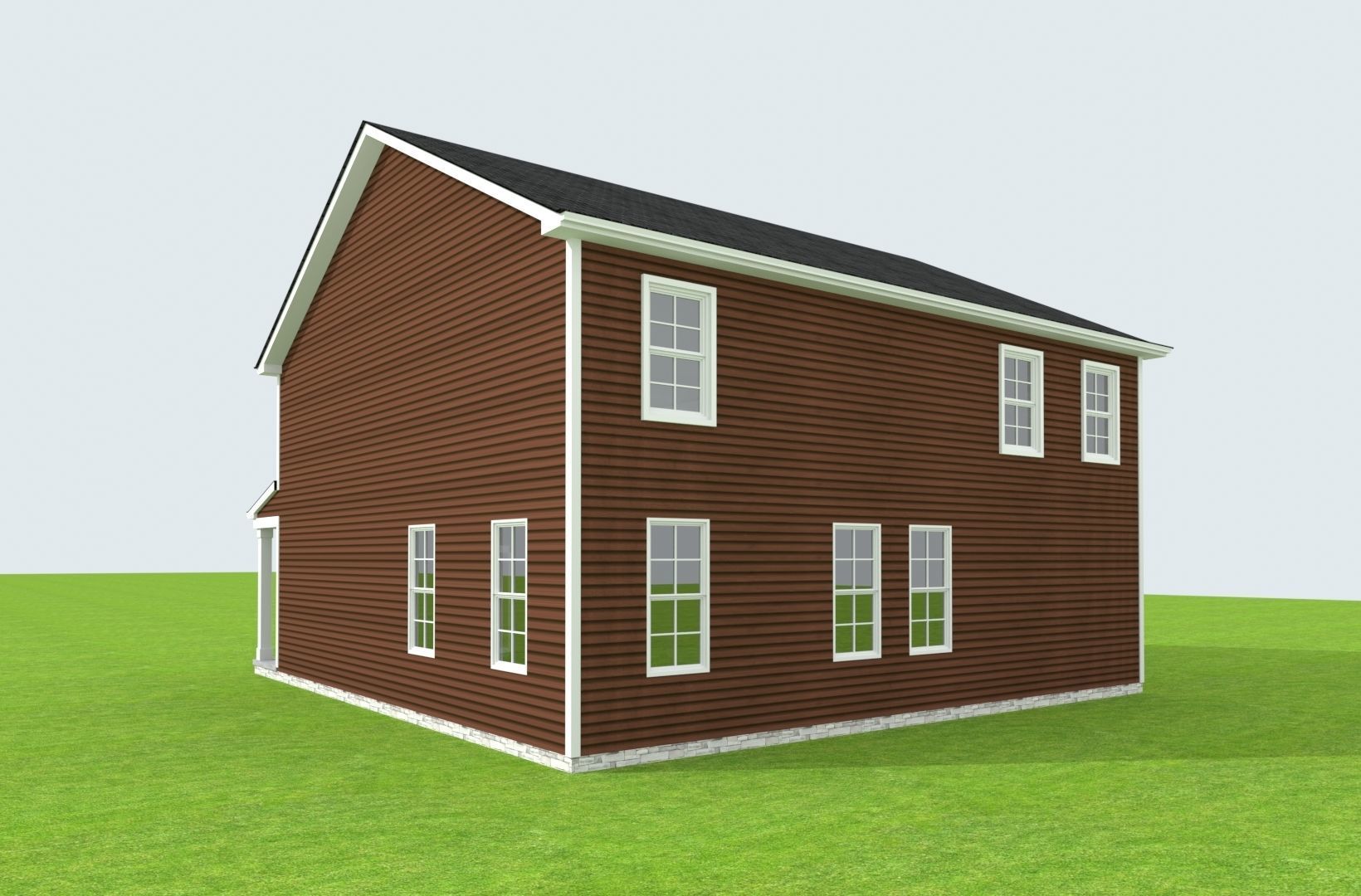 Cape Cod House 38 3D model_7