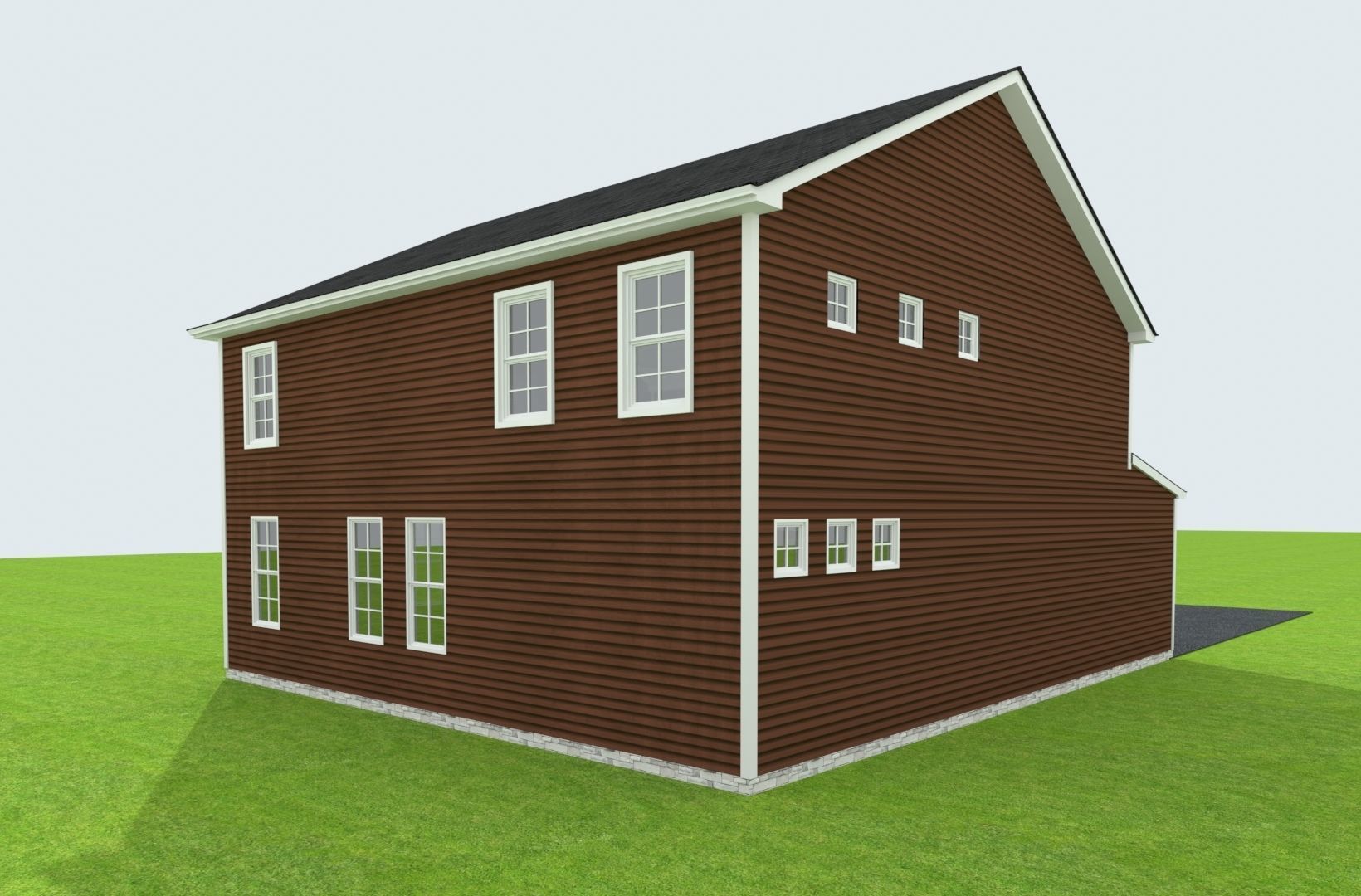 Cape Cod House 38 3D model_6