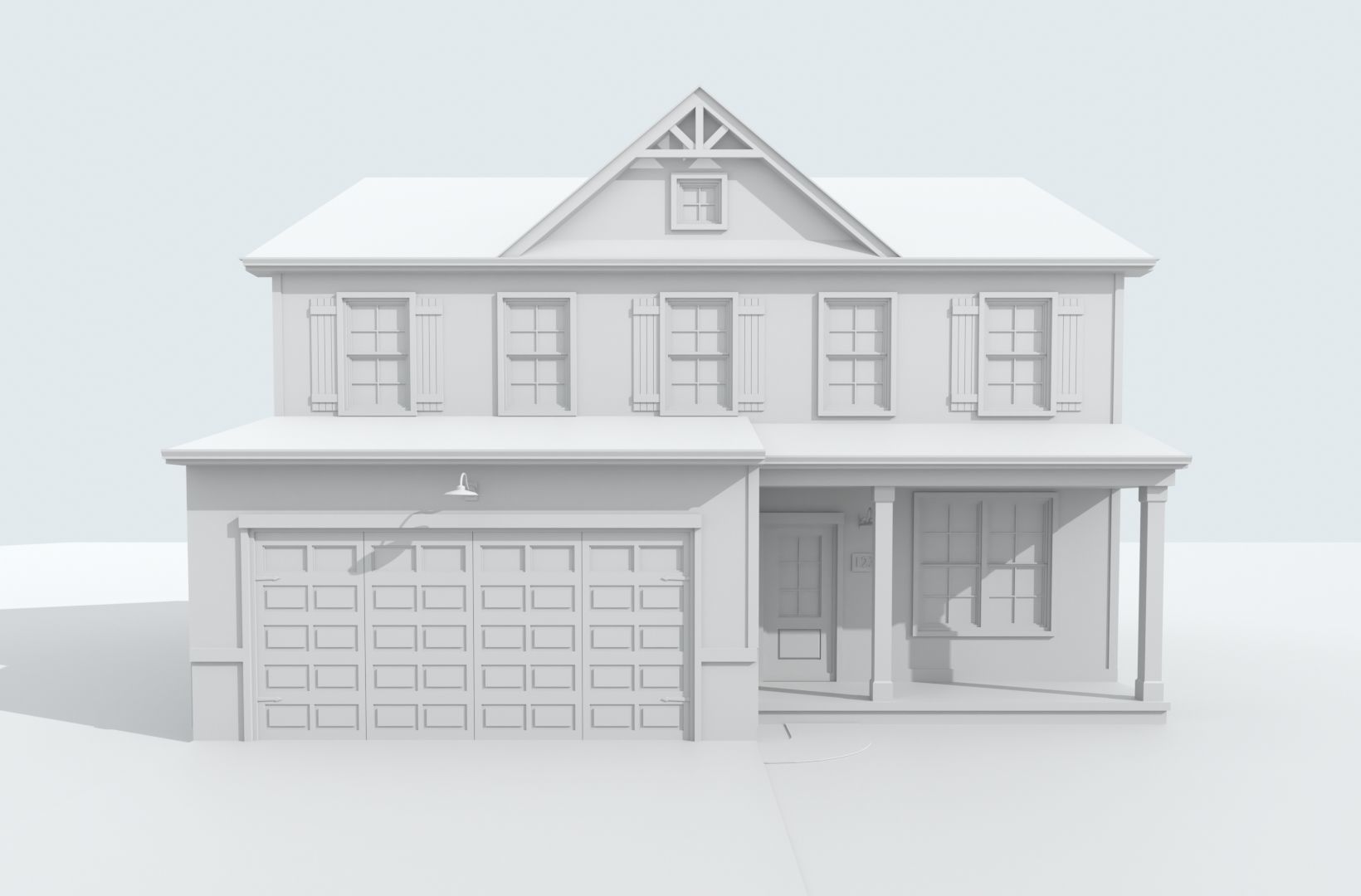 Cape Cod House 38 3D model_8