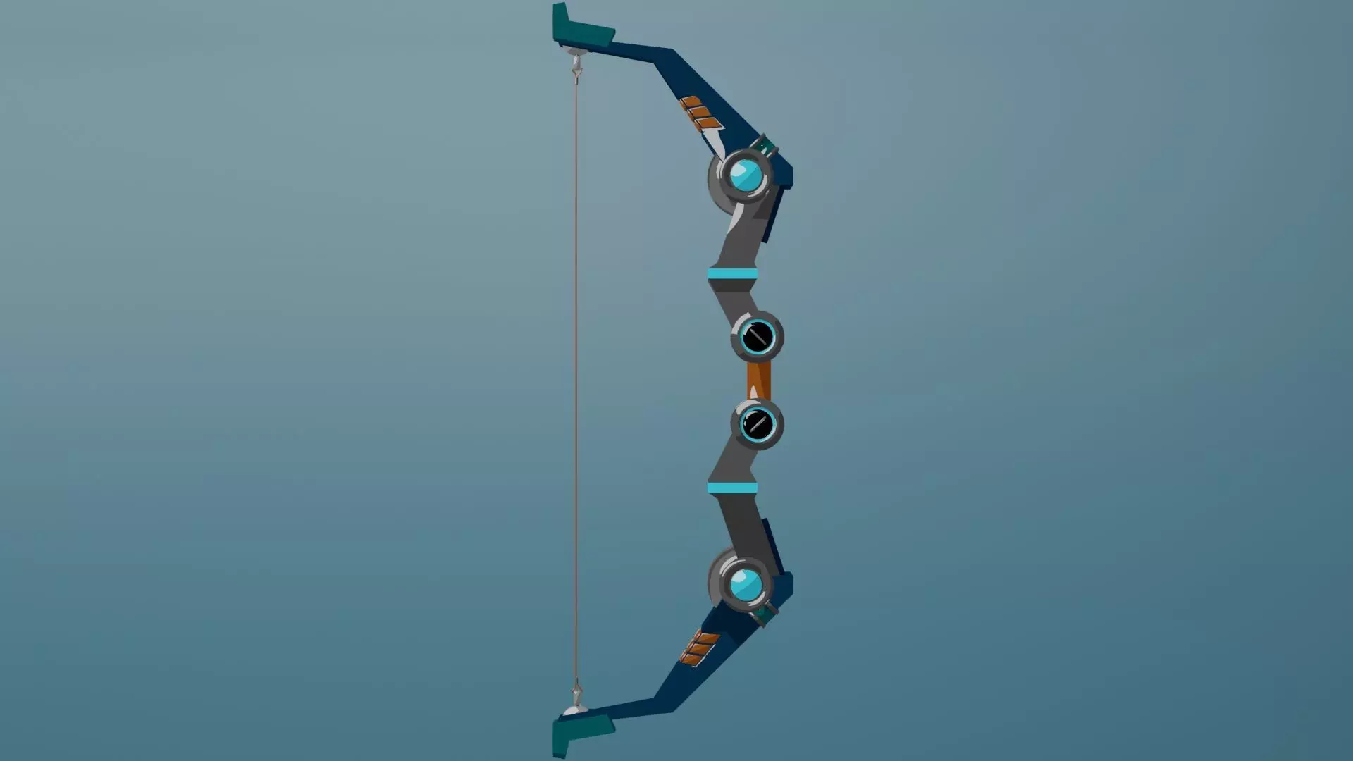 SCI-FI anime bow Free low-poly 3D model