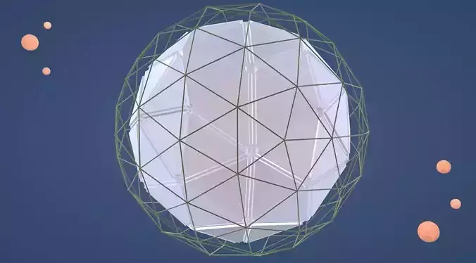 Morphing Spheres - XPresso Rig Low-poly 3D model
