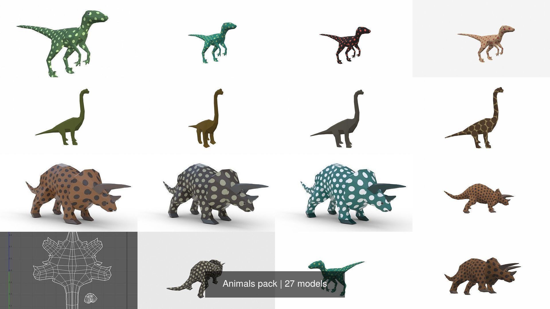 Animals pack 3D Model Collection_1