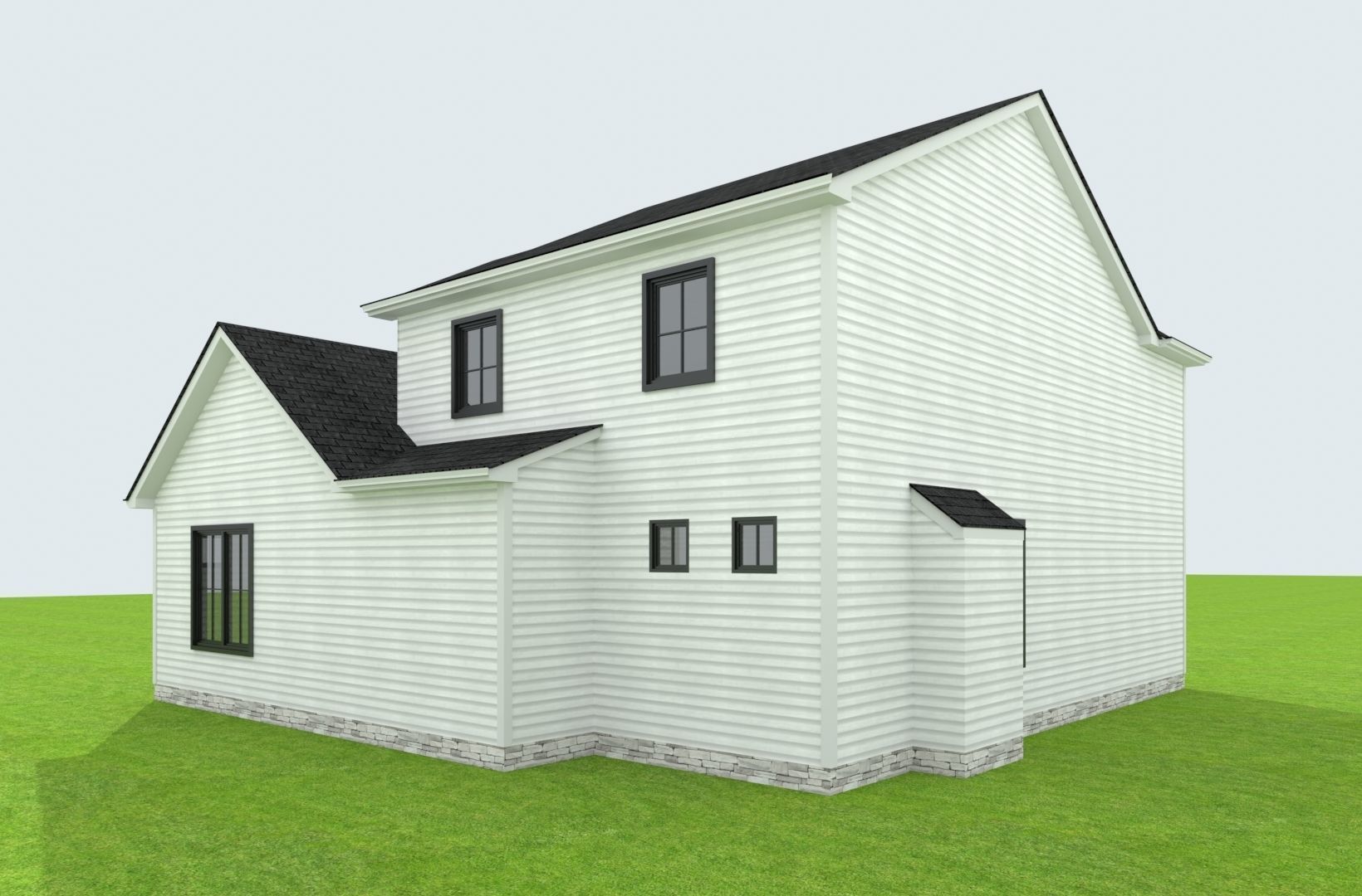 Cape Cod House 39 3D model_7