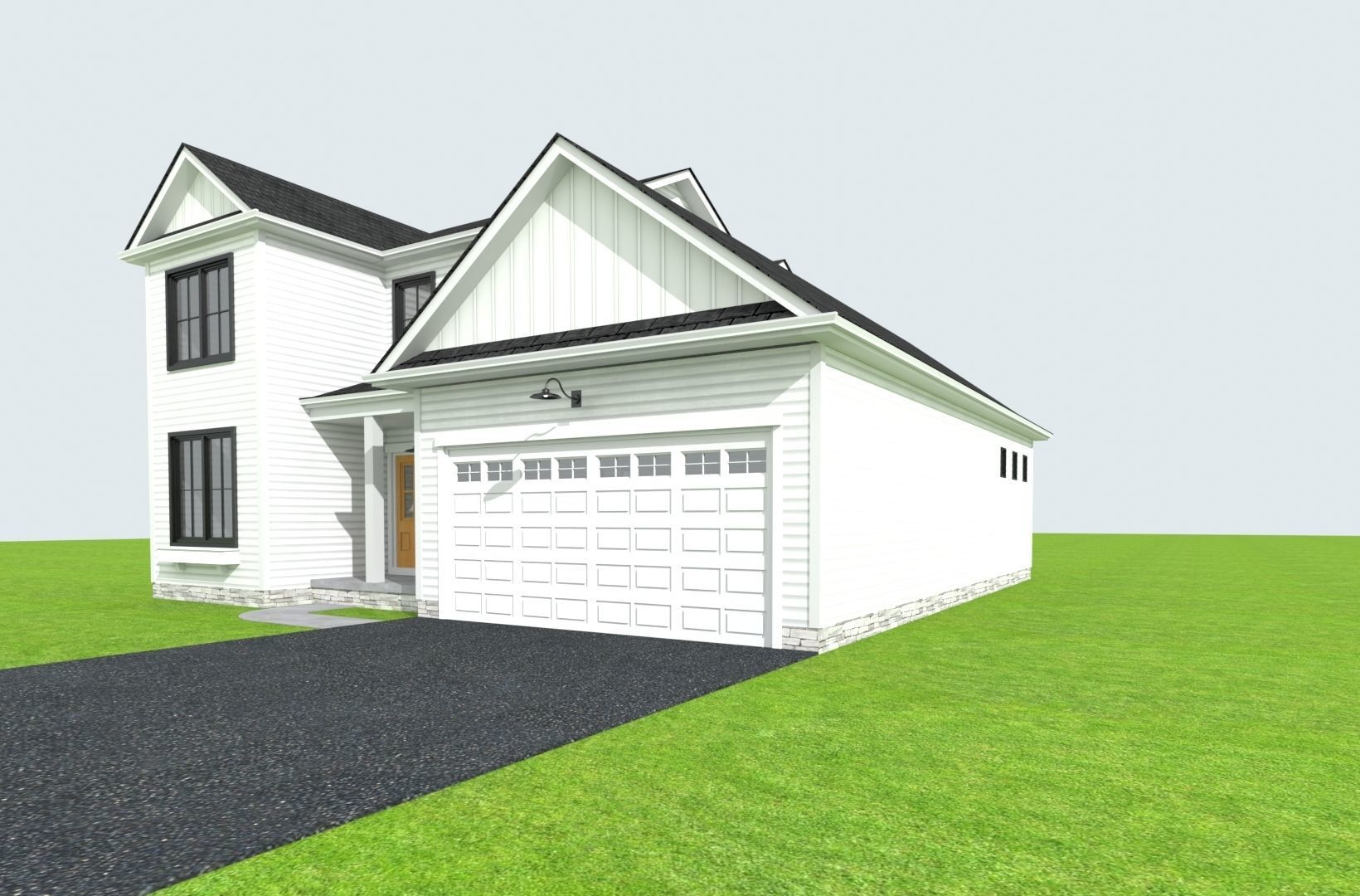 Cape Cod House 39 3D model_1