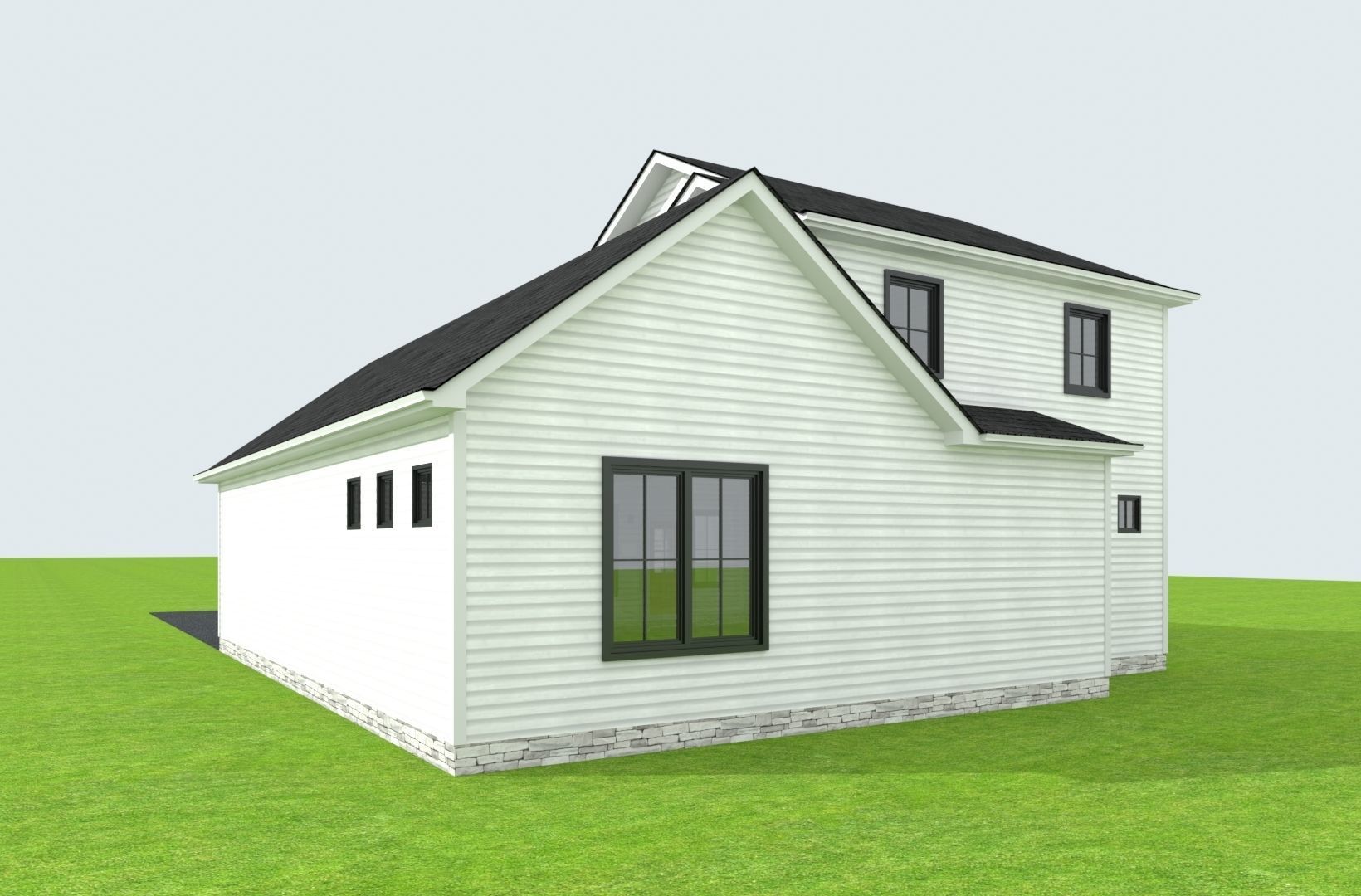 Cape Cod House 39 3D model_2