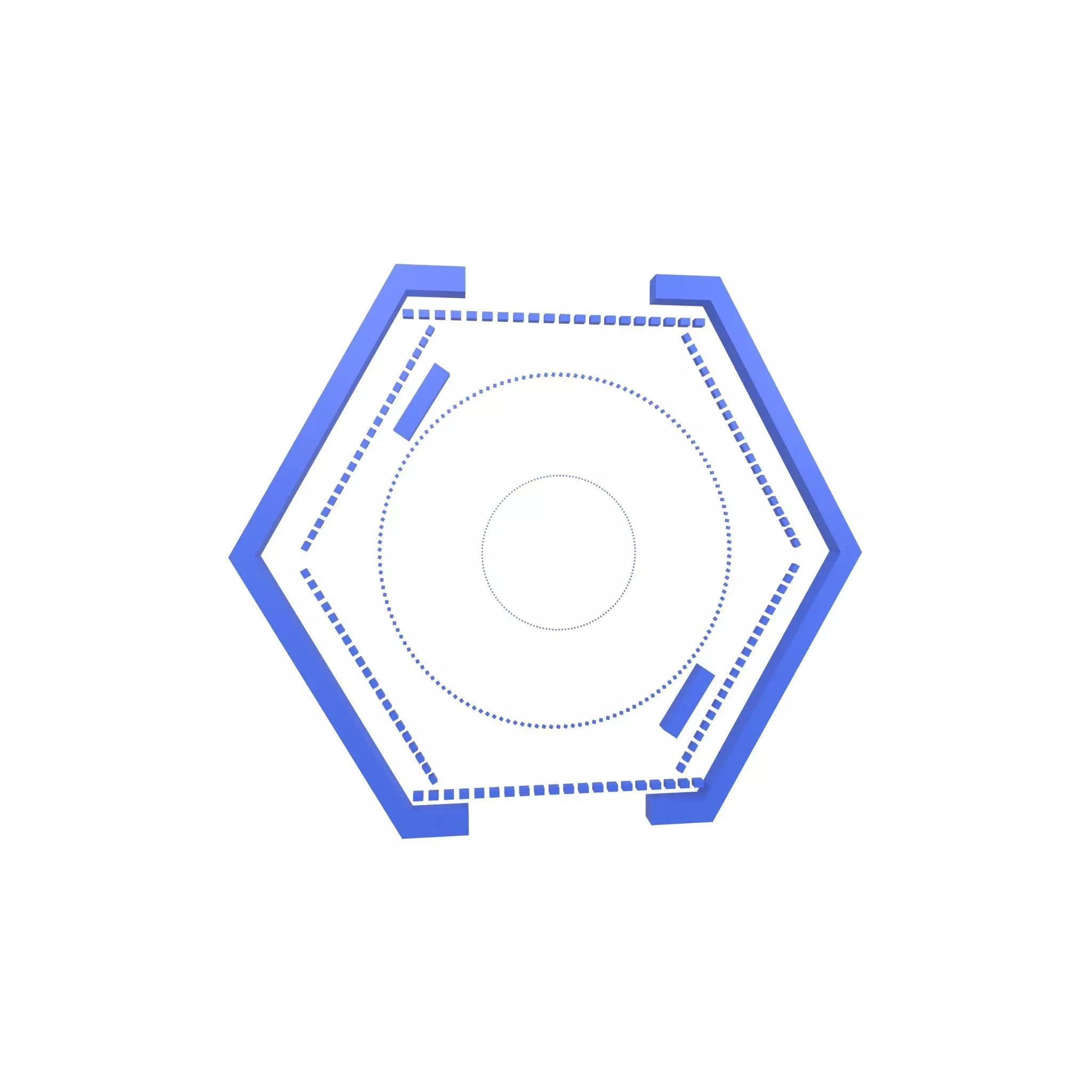 UHD High-tech Graphical Interface v1 003 Low-poly 3D model