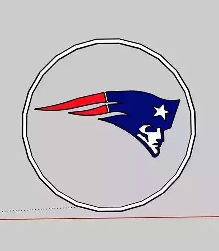 Patriots Logo 3D print model