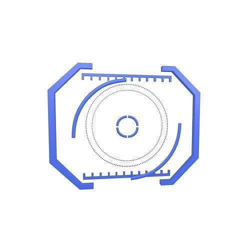 UHD High-tech Graphical Interface v2 003 Low-poly 3D model