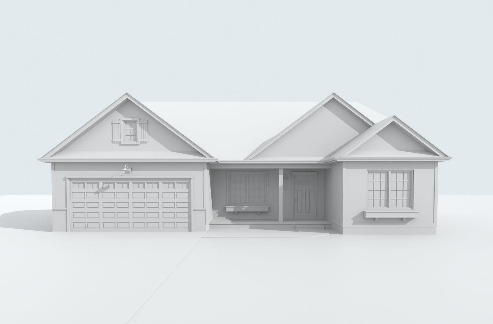 Cape Cod House 40 3D model_5