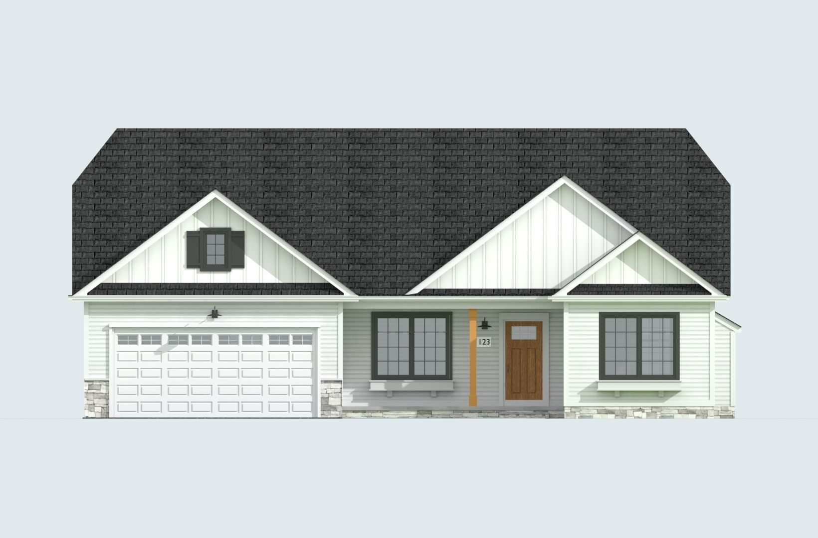 Cape Cod House 40 3D model_1