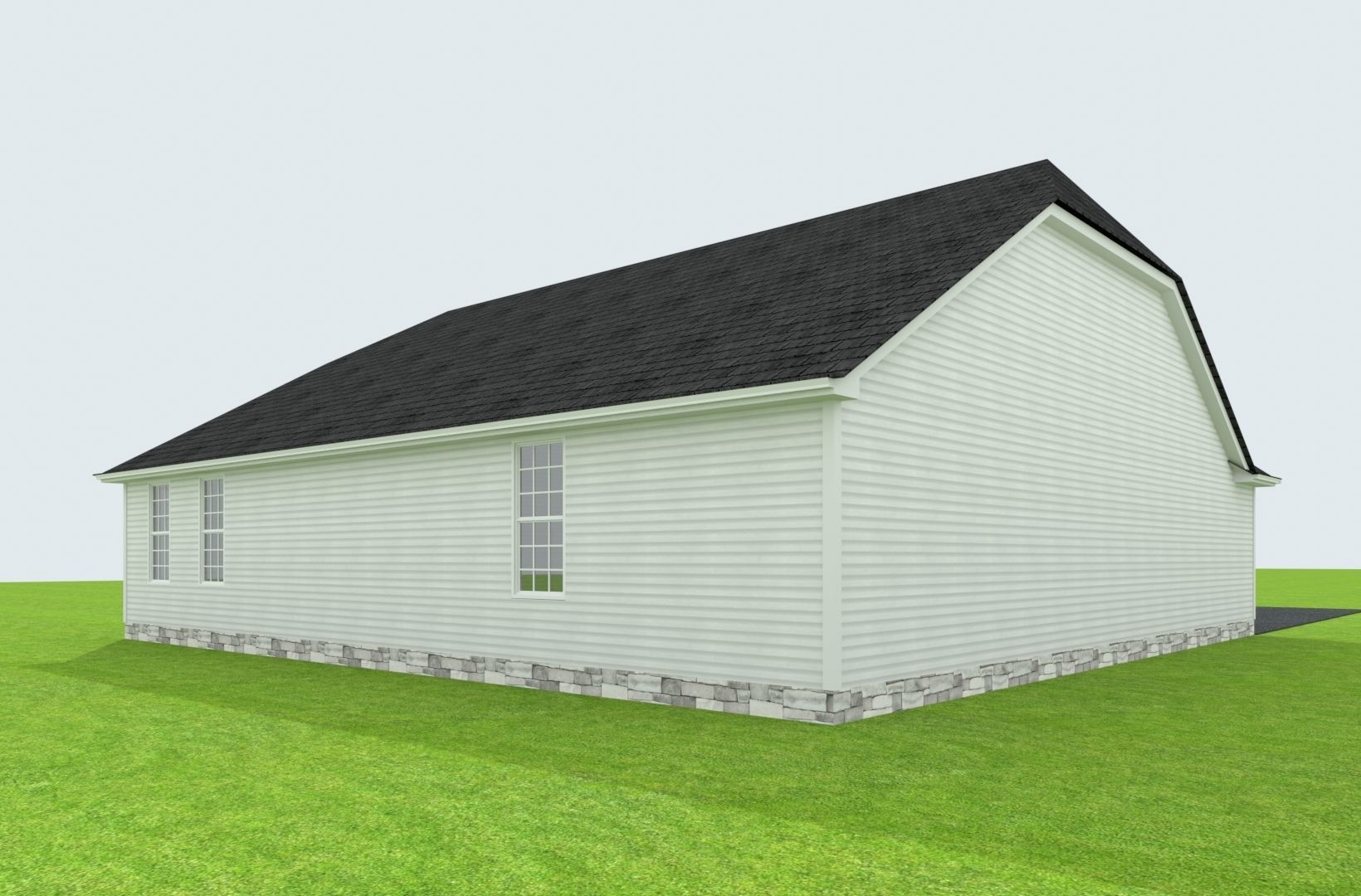 Cape Cod House 40 3D model_2