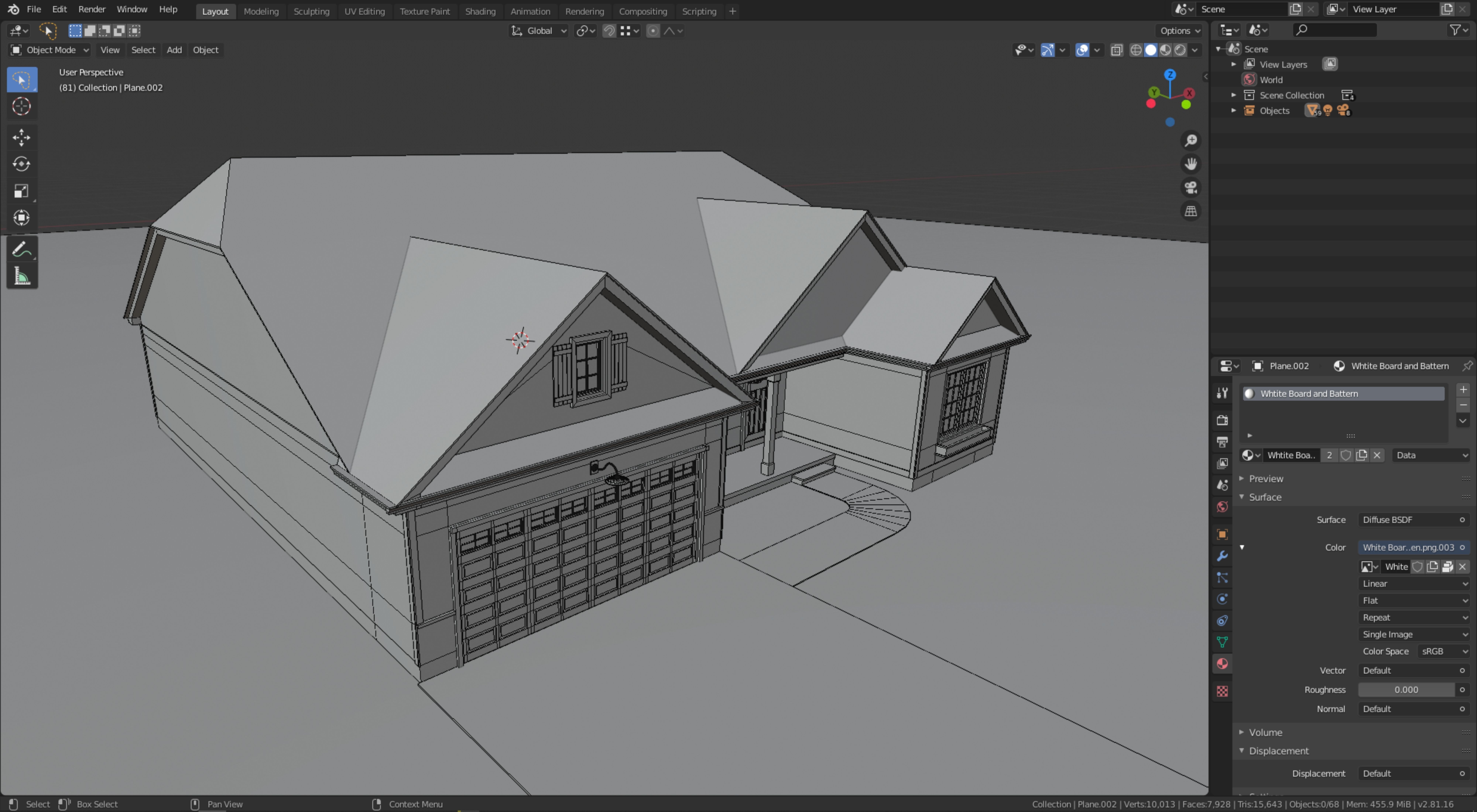 Cape Cod House 40 3D model_8