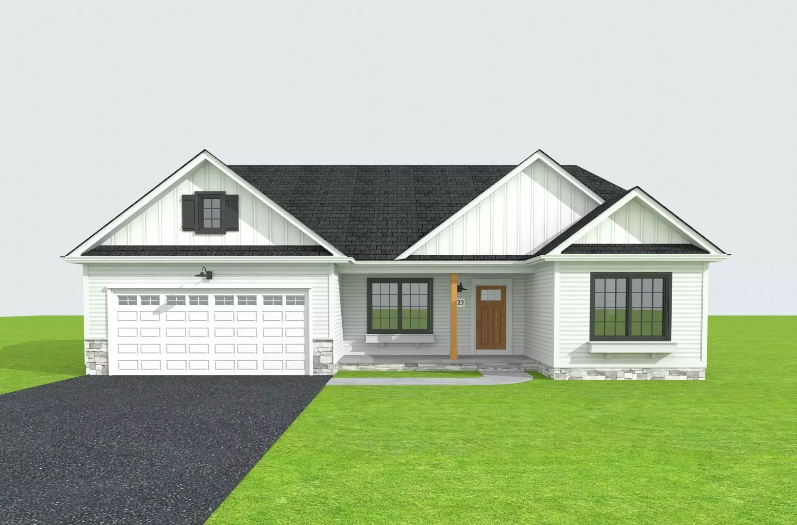 Cape Cod House 40 3D model_0