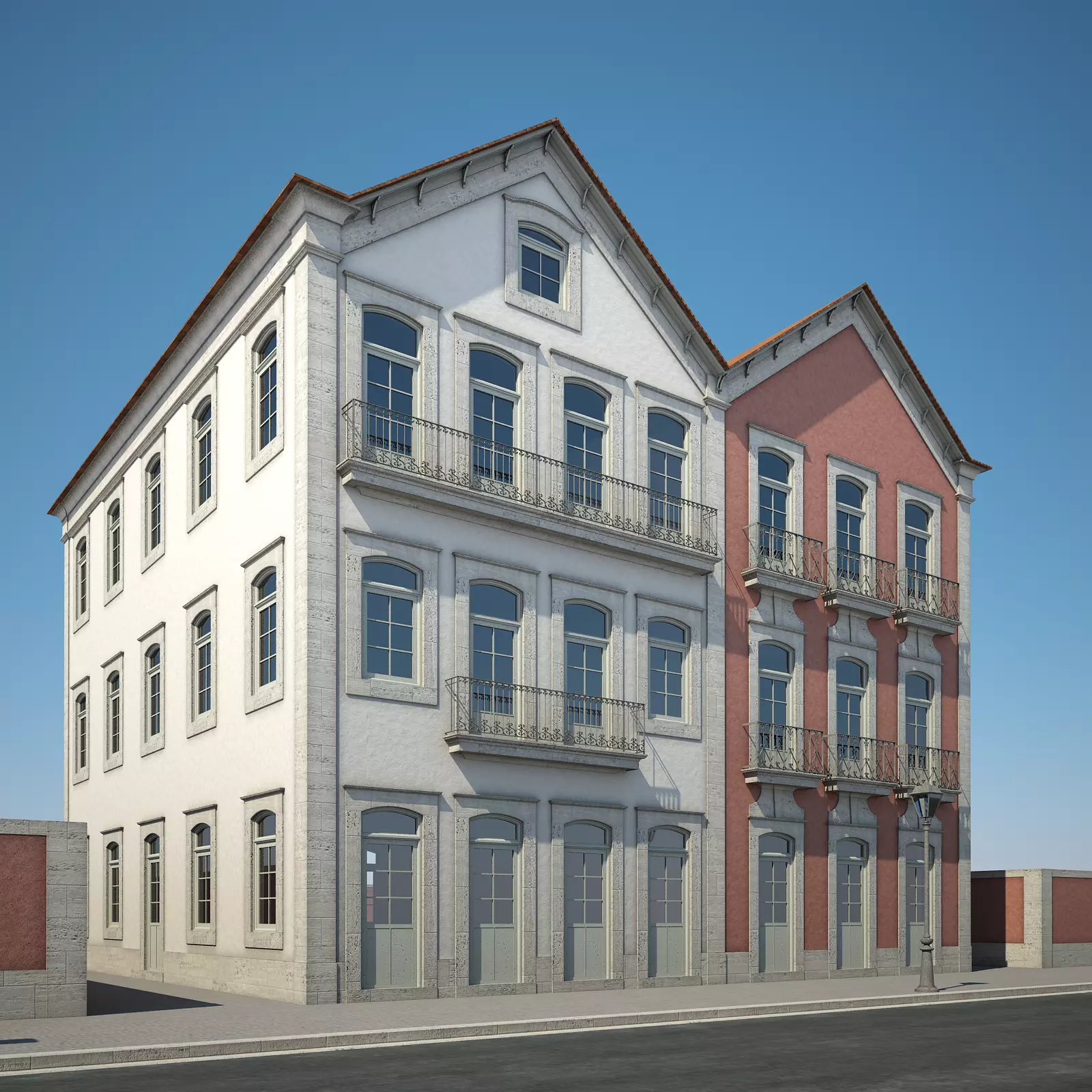 Apartment Building 16 3D model_0
