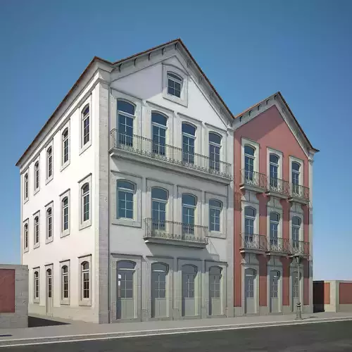 Apartment Building 16 3D model