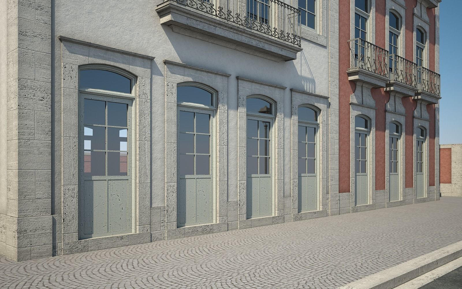Apartment Building 16 3D model_4