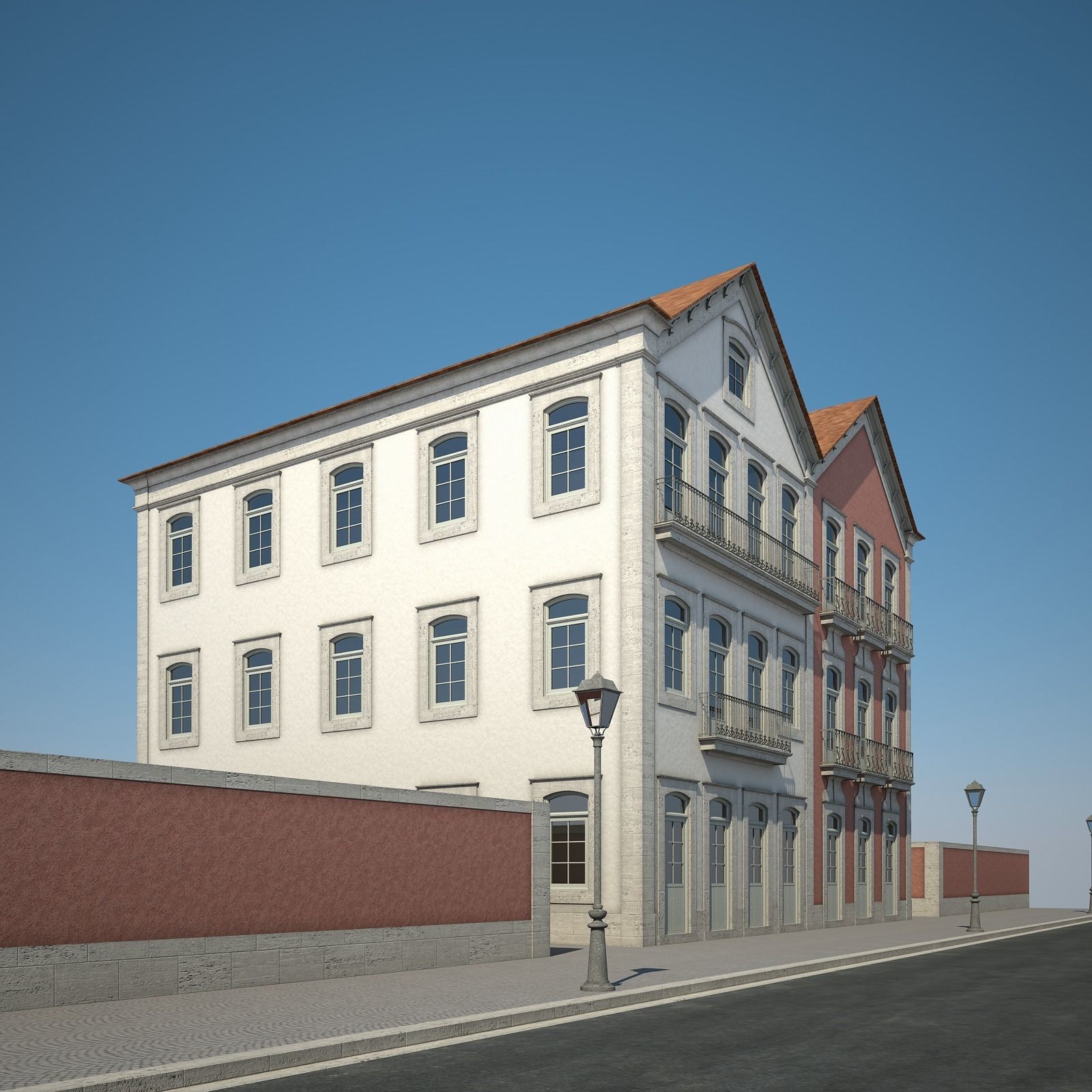 Apartment Building 16 3D model_3