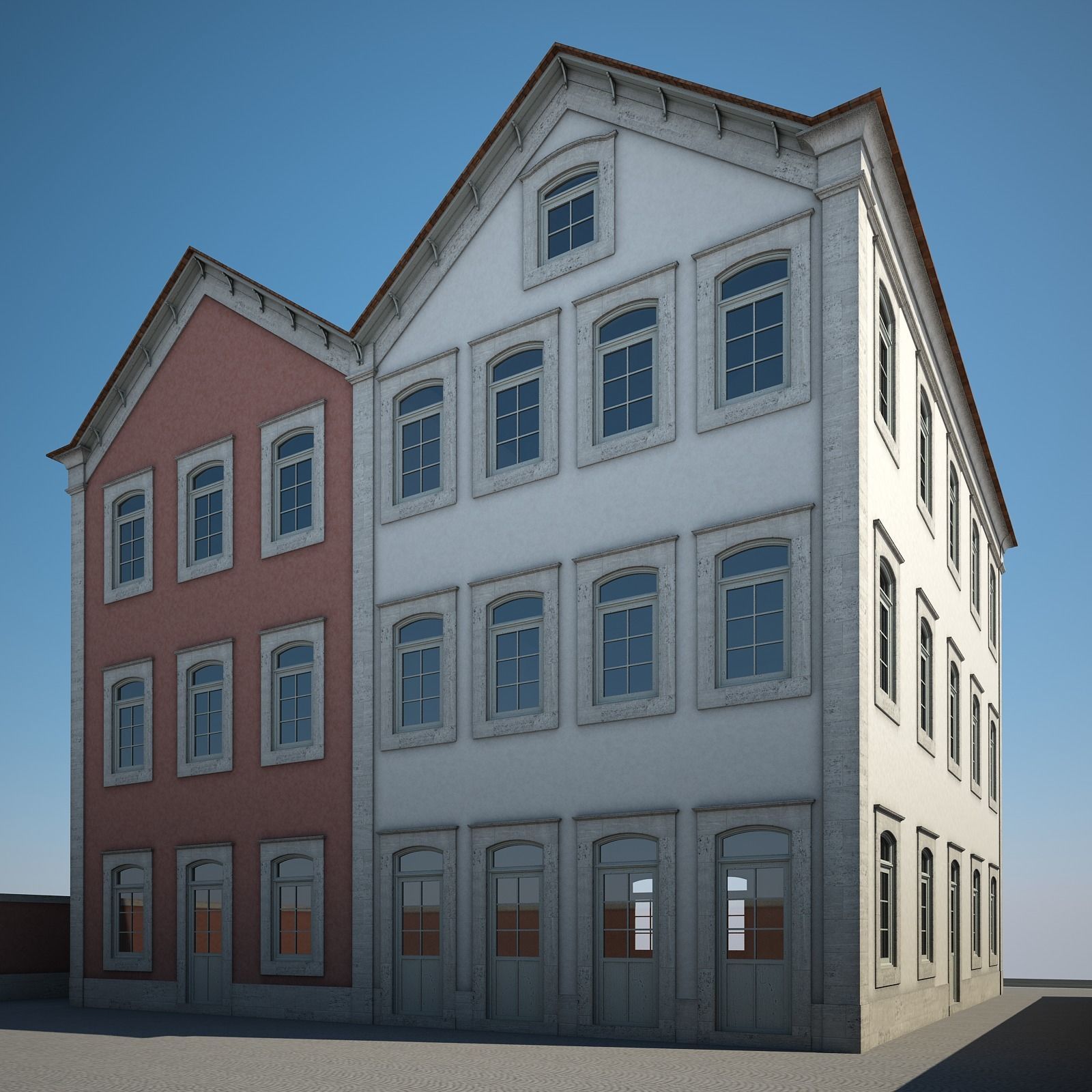 Apartment Building 16 3D model_2