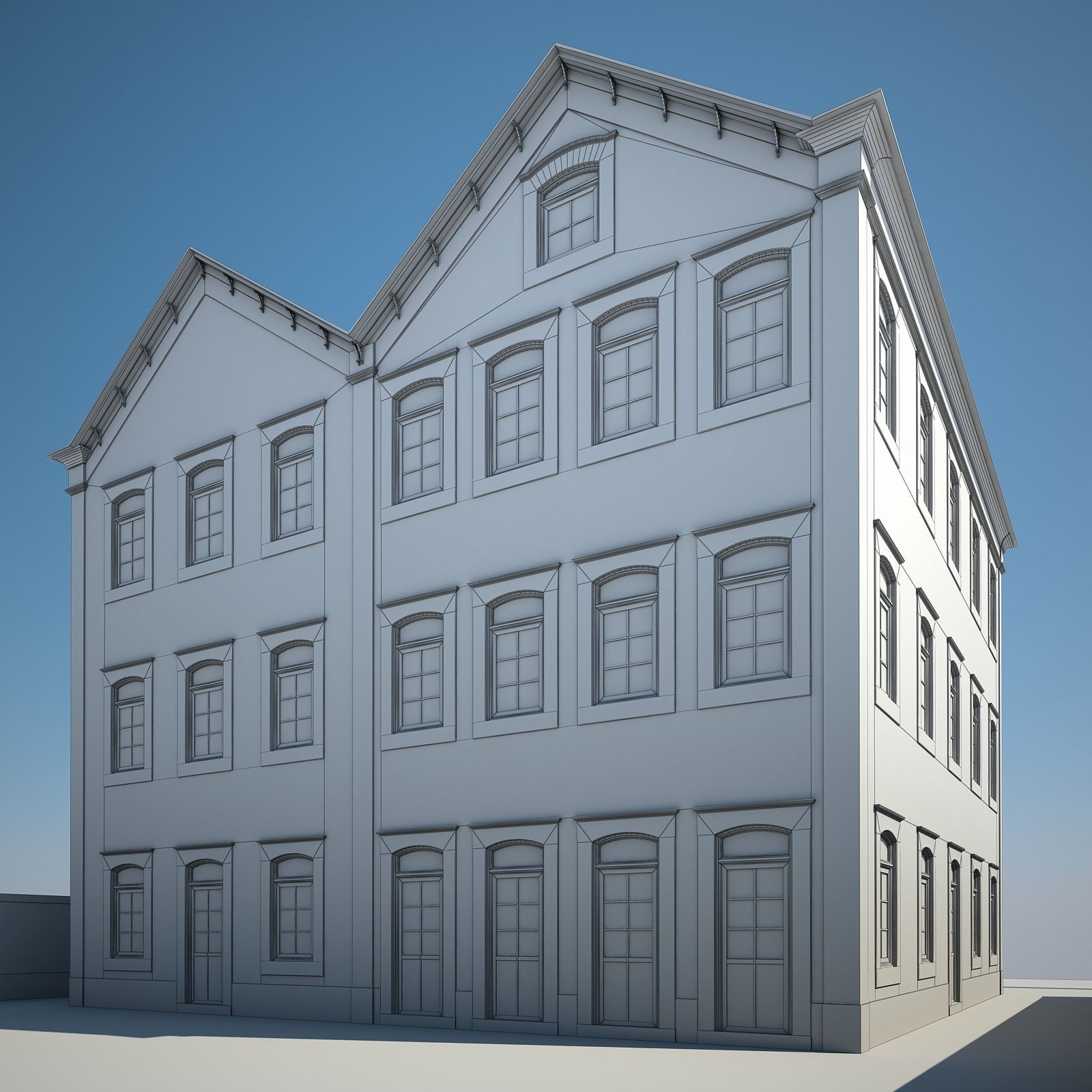 Apartment Building 16 3D model_9