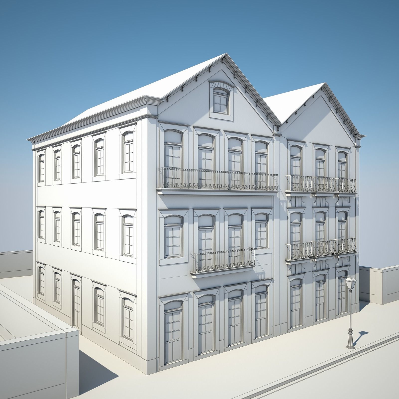 Apartment Building 16 3D model_13