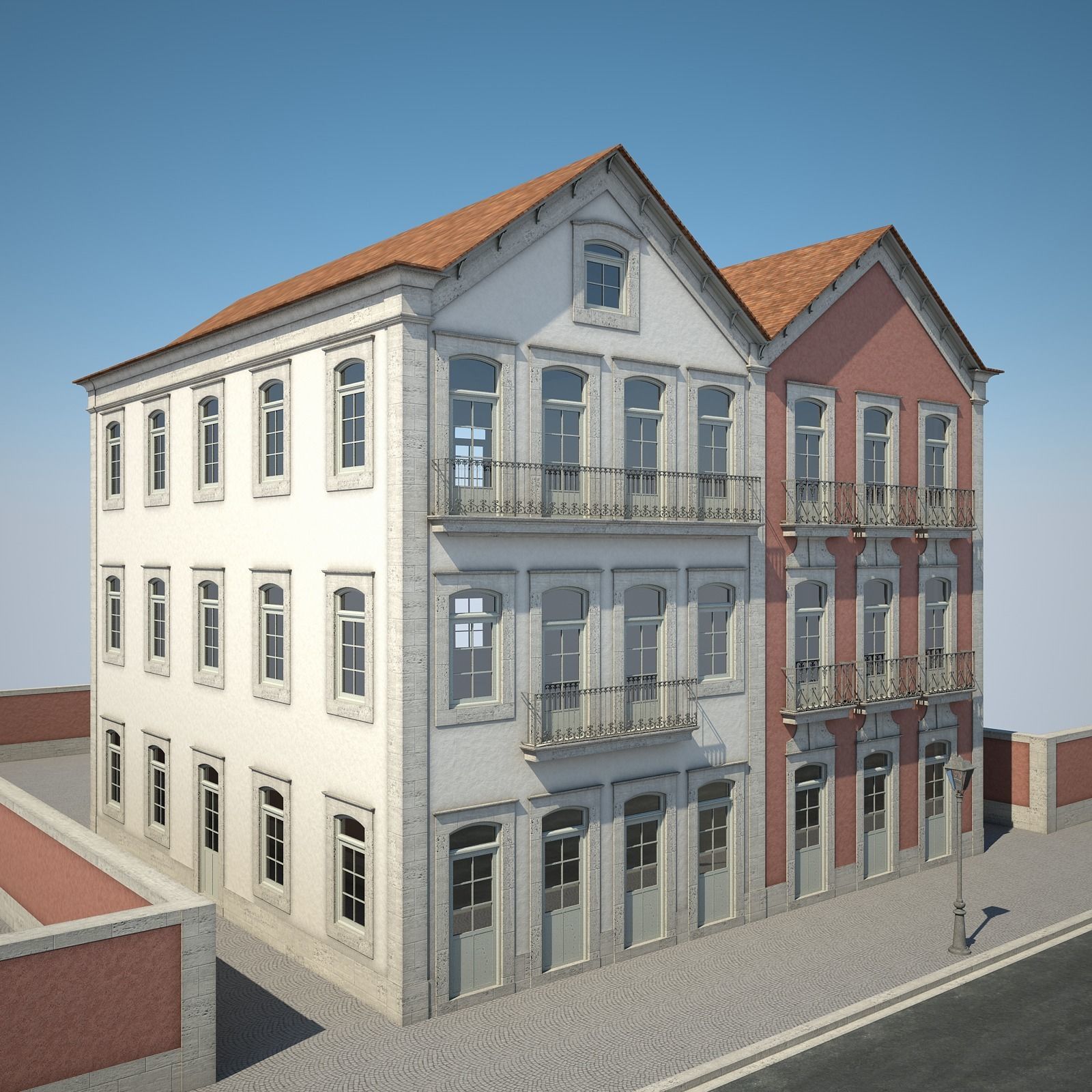 Apartment Building 16 3D model_6