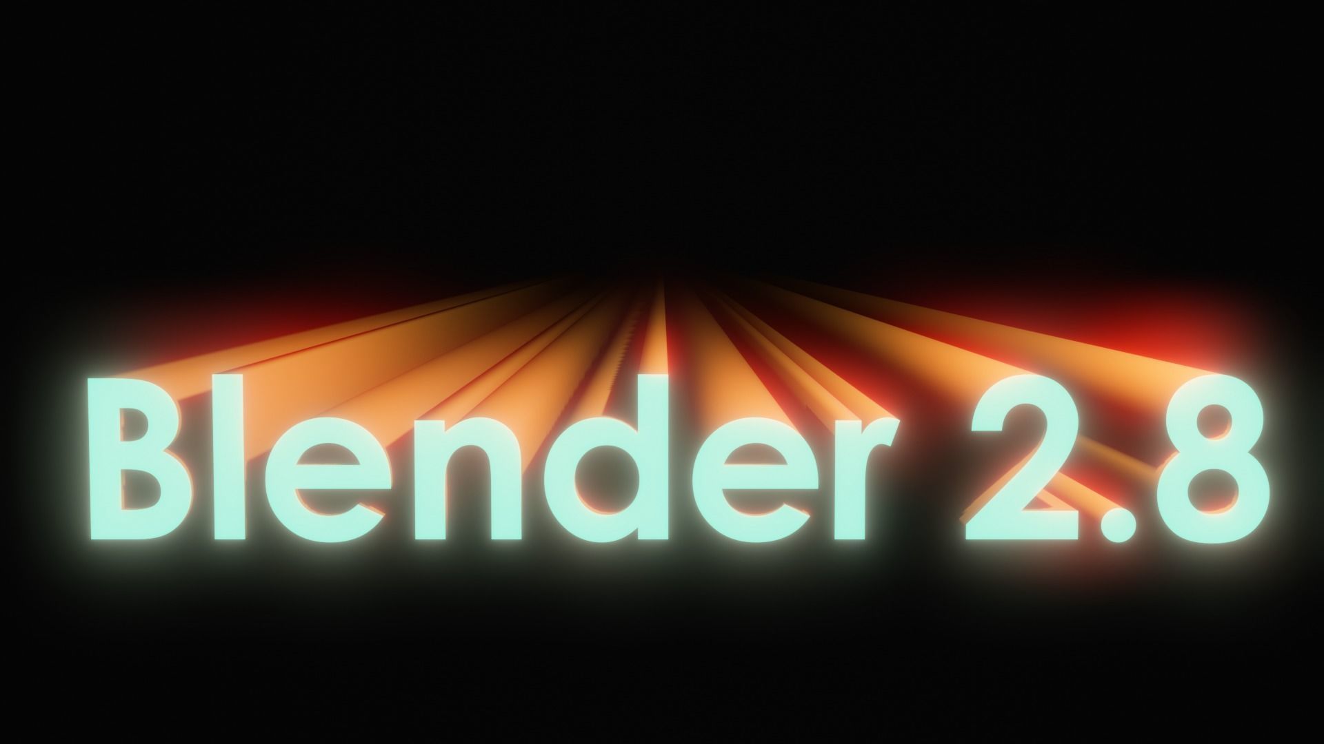 Retro Fluorescent Blender Text Free 3D model_1