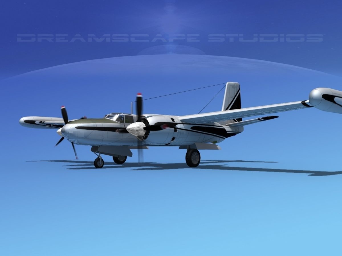 Douglas B-26 Marketeer V01 3D model_1