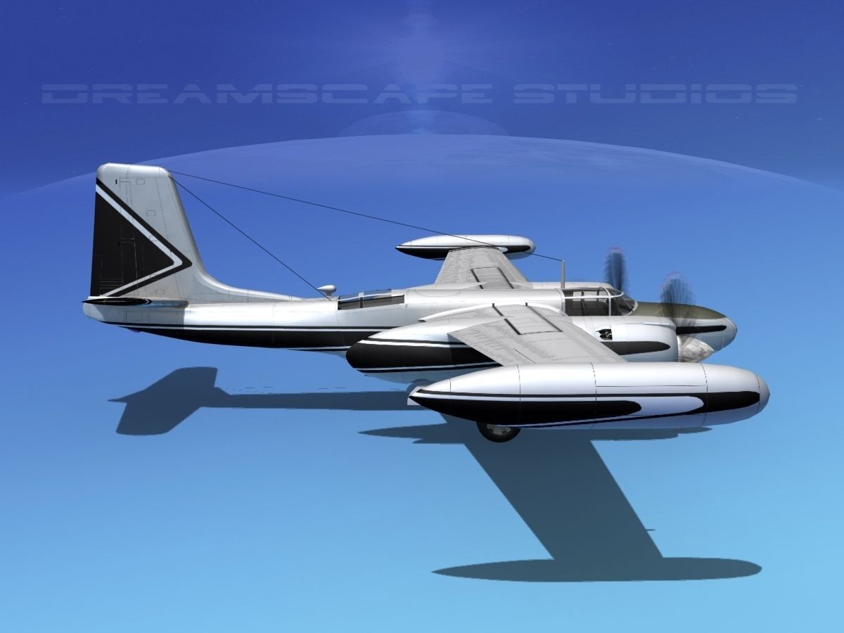 Douglas B-26 Marketeer V01 3D model_5