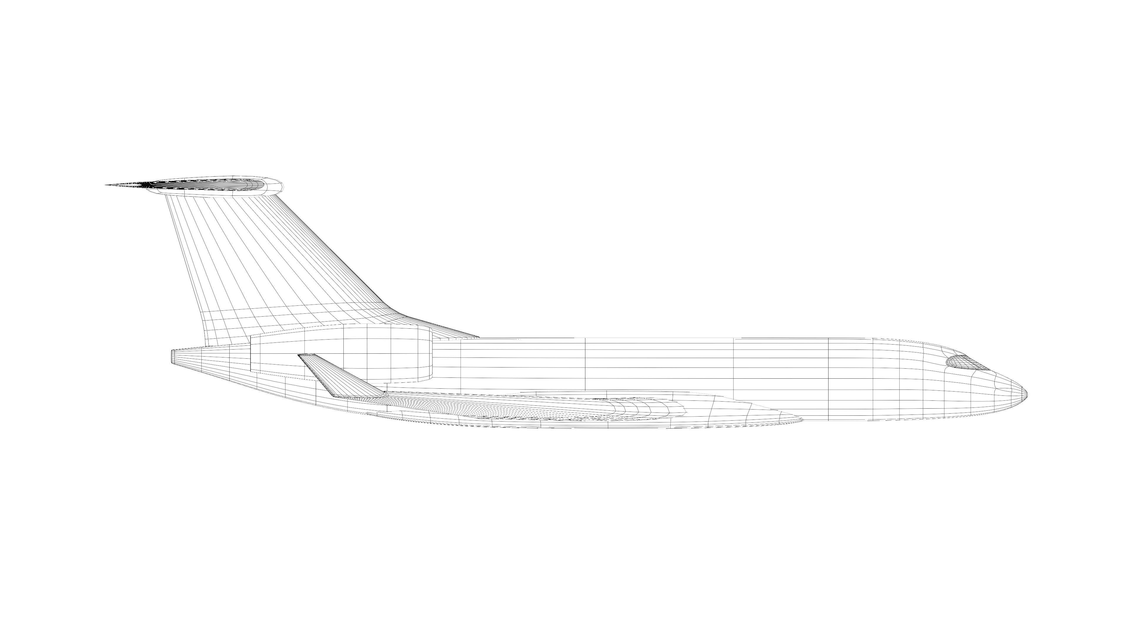 Private Jet with 8K Custom Vector Textures 3D model_14