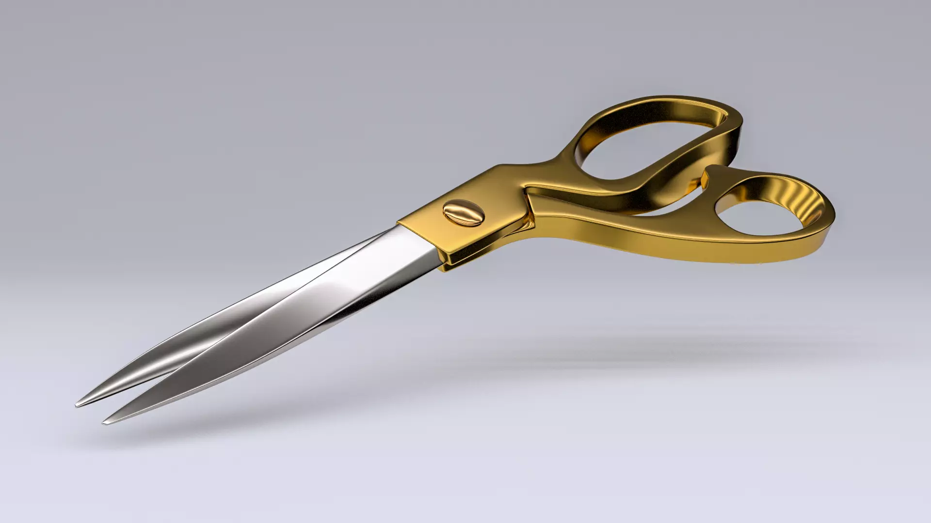 Scissors pair of 3D model_0