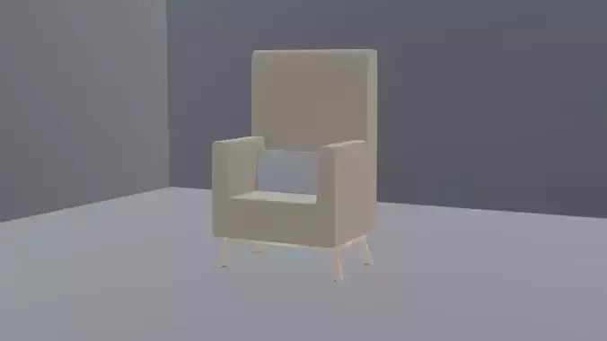 Simple chair with pillow