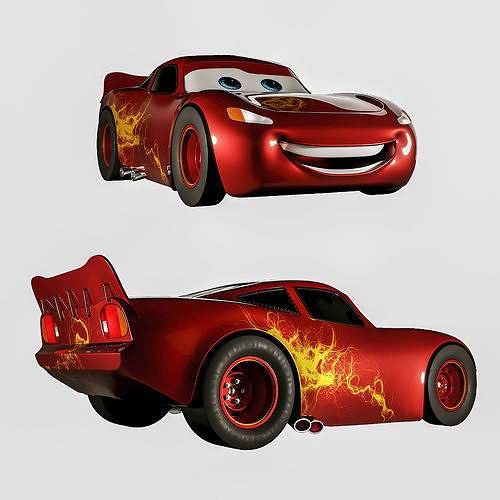 Lightning McQueen 3D model