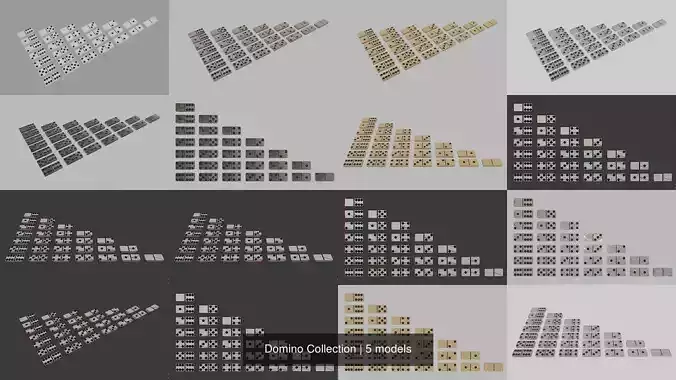 Domino Collection set of triangles