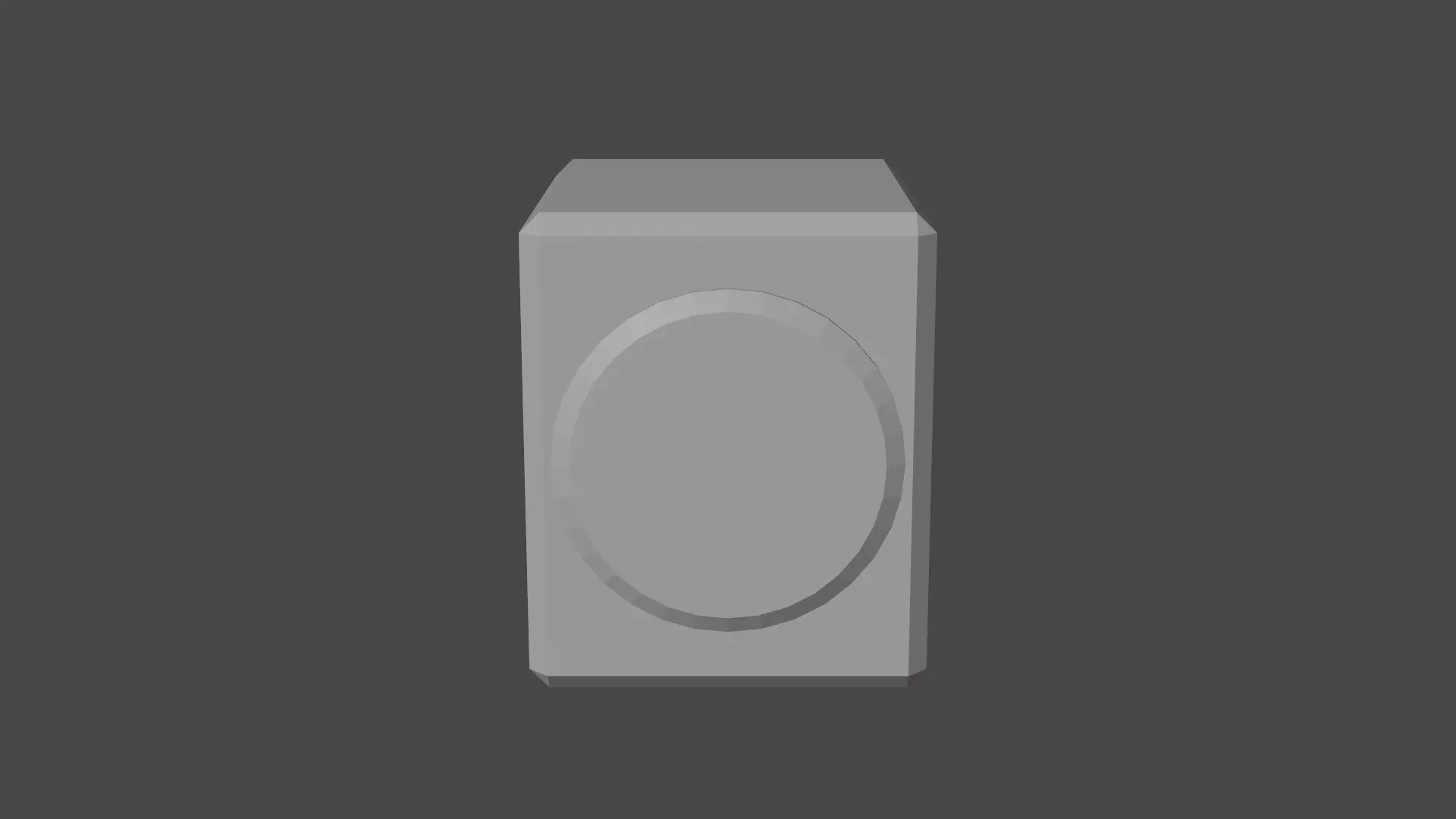 Simple Speaker Shape Free low-poly 3D model_0