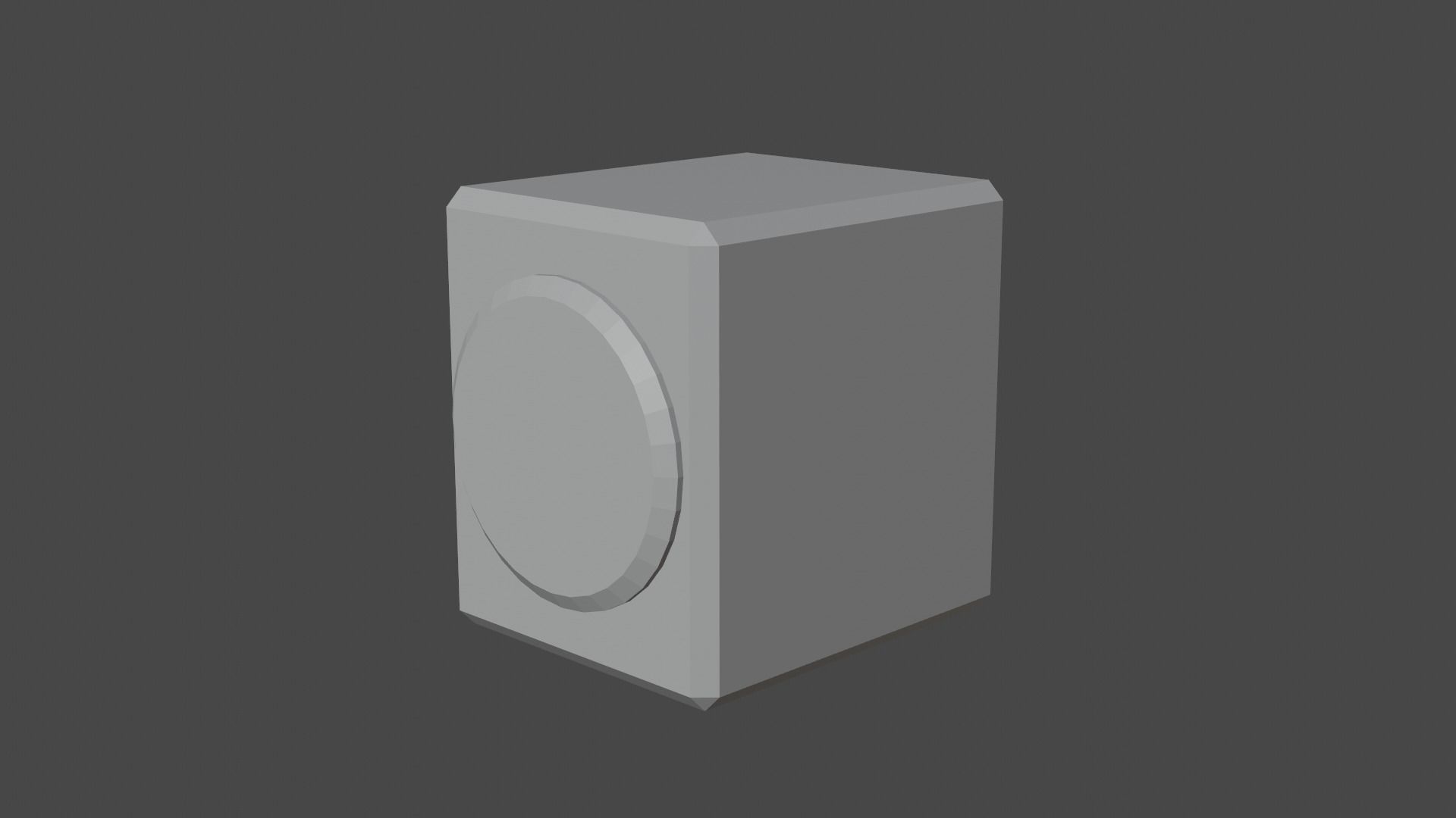 Simple Speaker Shape Free low-poly 3D model_2