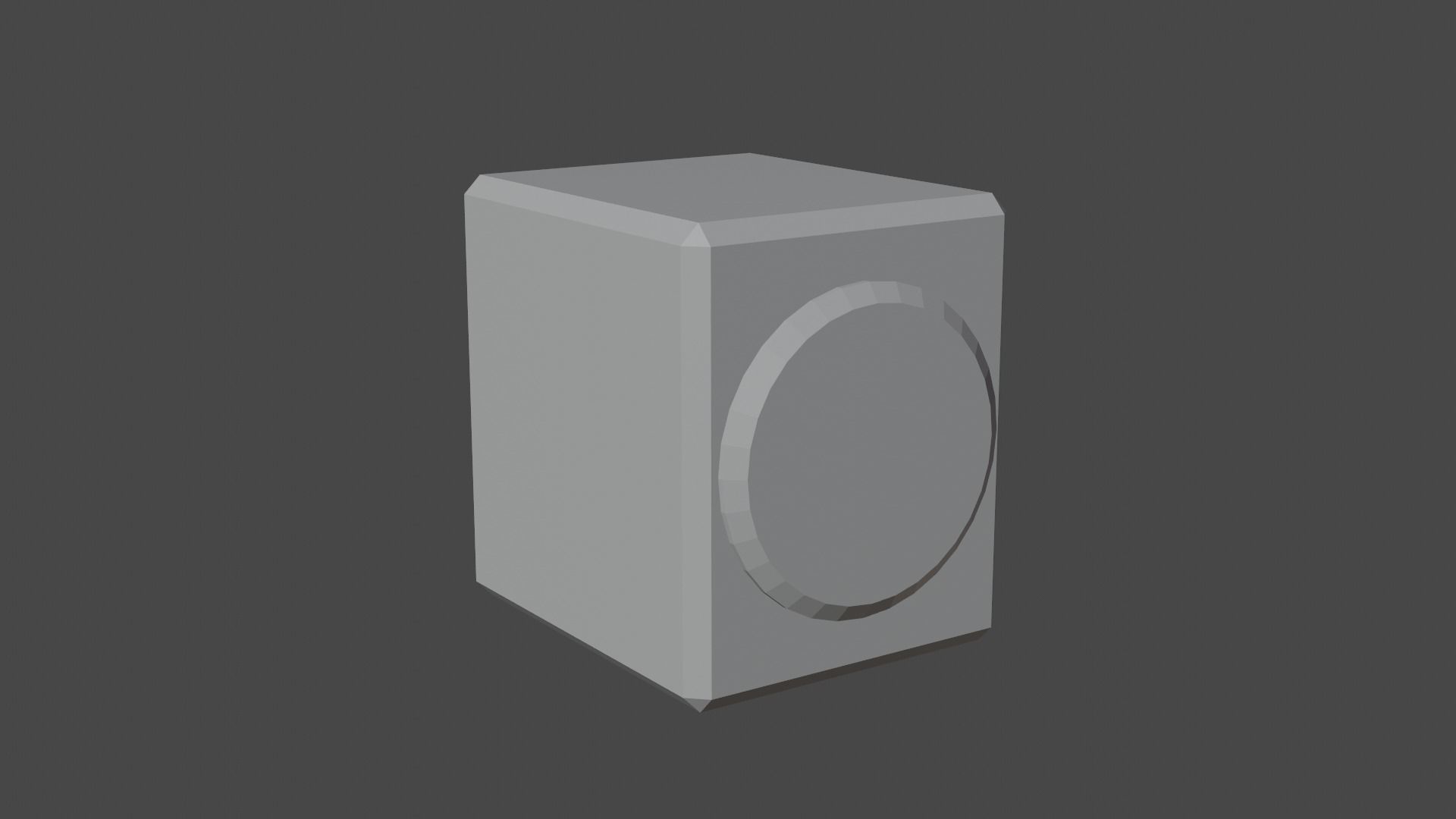Simple Speaker Shape Free low-poly 3D model_5