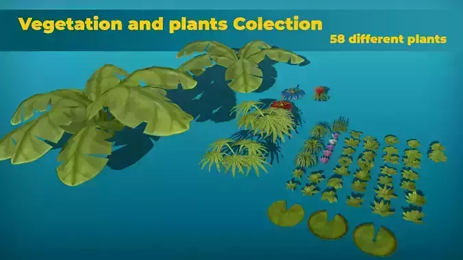 Vegetation and plants Colection pack